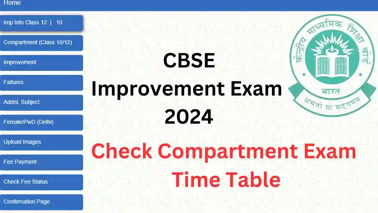 CBSE Improvement Exam 2024