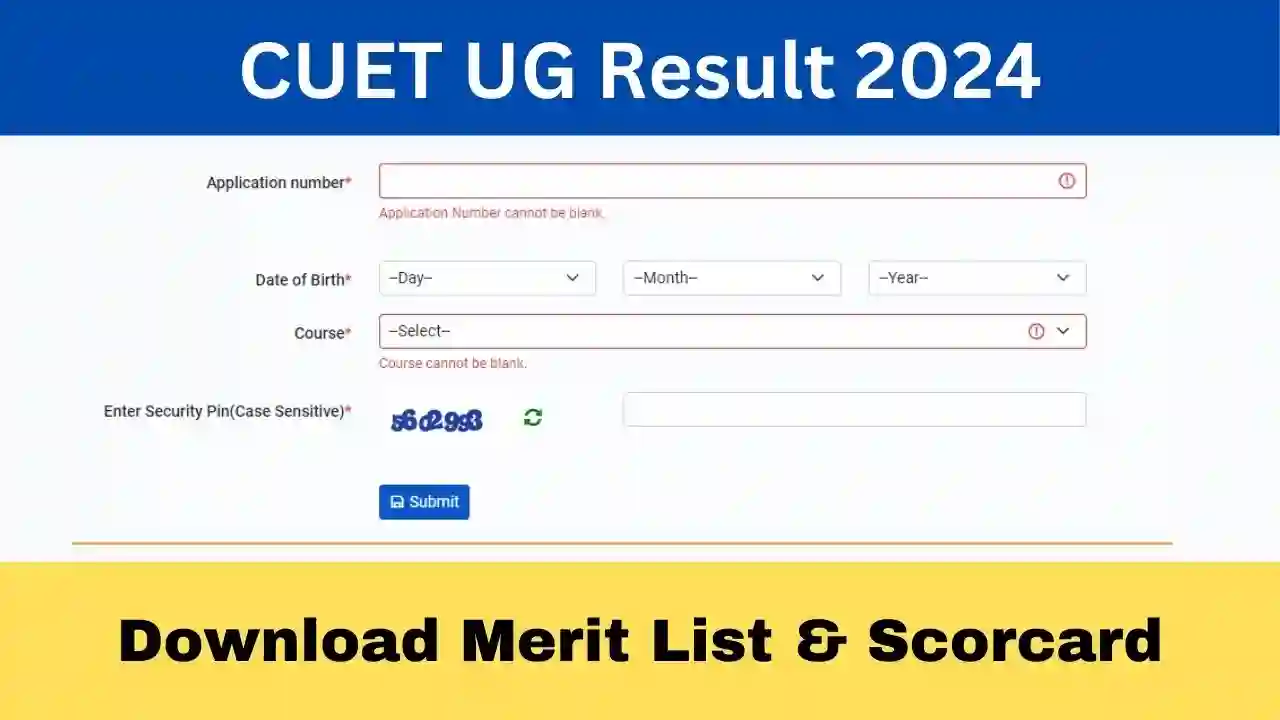 CUET UG Result 2024