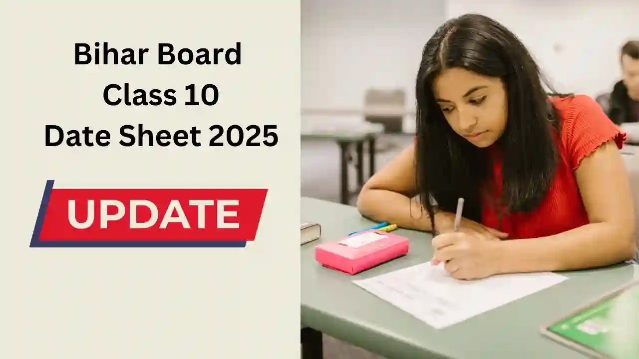 Bihar Board Class 10 Date Sheet 2025