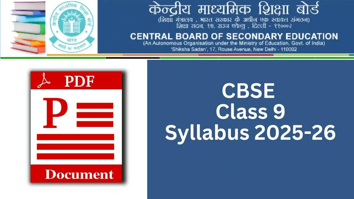 CBSE Class 9 Syllabus 2025-26