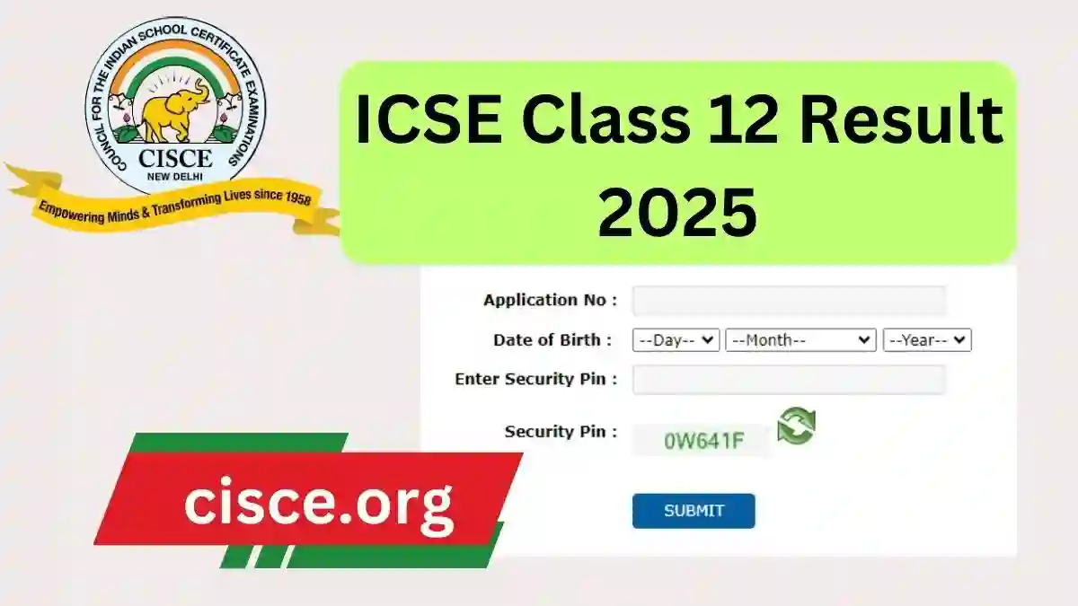 ICSE Class 12 Result 2025