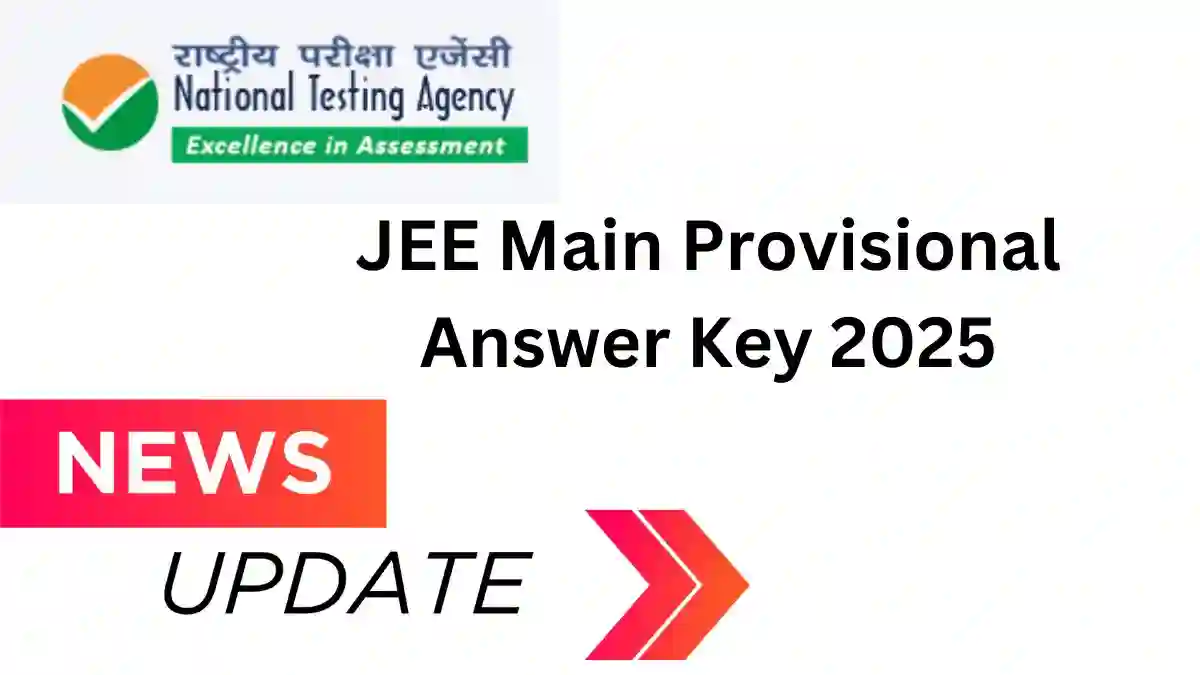 JEE Main Provisional Answer Key 2025