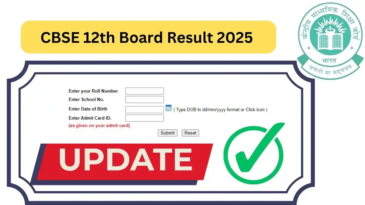 CBSE 12th Board Result 2025