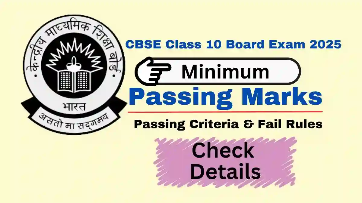 CBSE Class 10 Passing Marks 2025