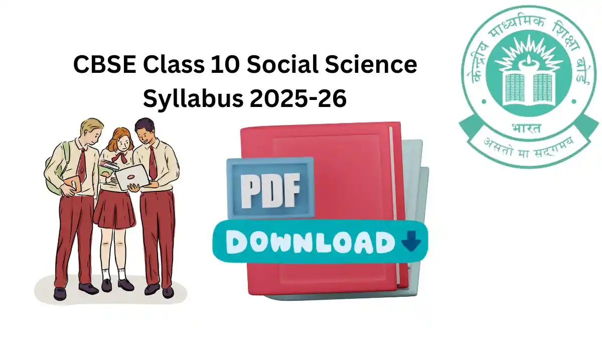 CBSE Class 10 Social Science Syllabus 2025-26