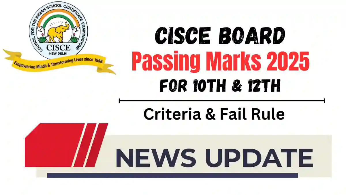 CISCE Board Passing Marks Criteria 2025