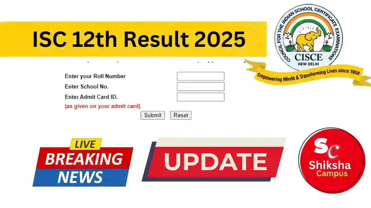 ISC 12th Result 2025