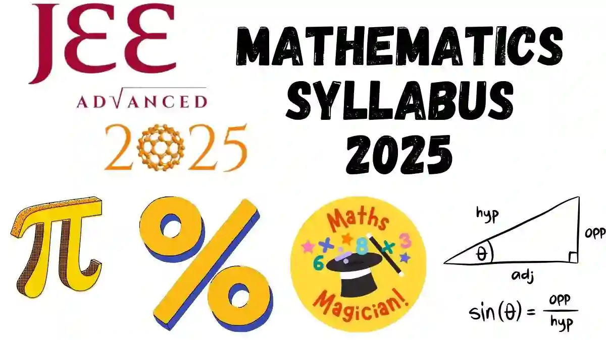 JEE Advanced Maths Syllabus 2025 PDF Download