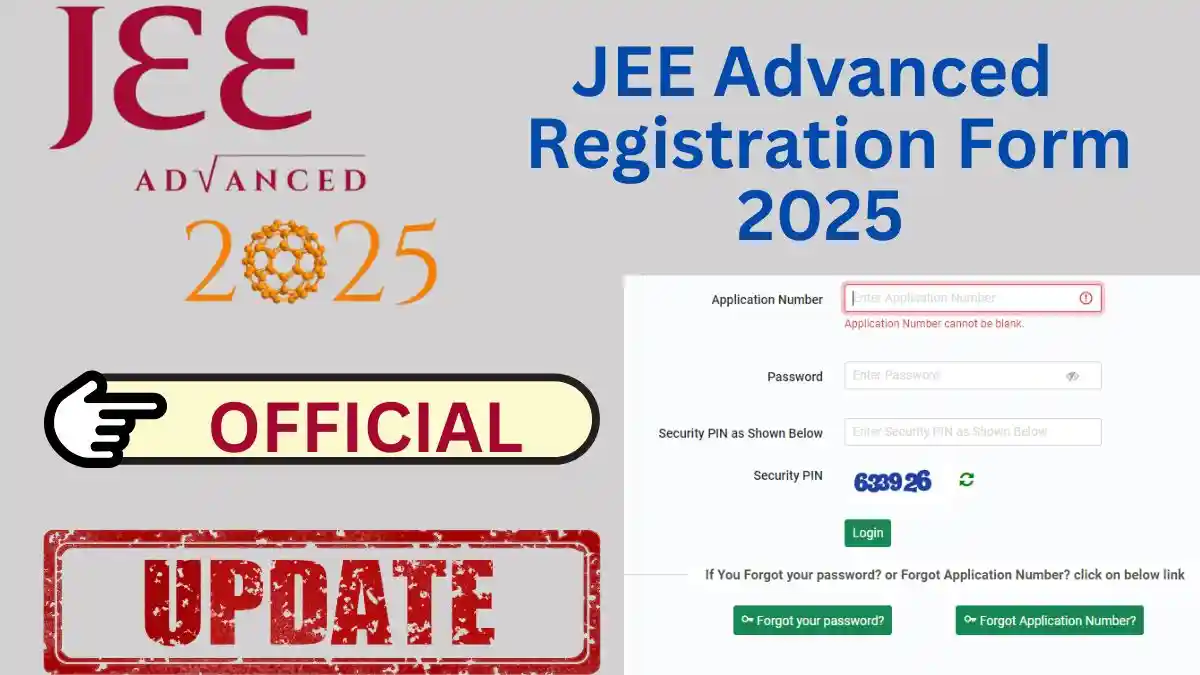 JEE Advanced Registration 2025