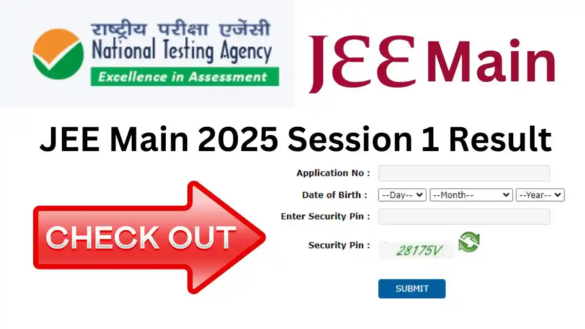 JEE Main 2025 Session 1 Result