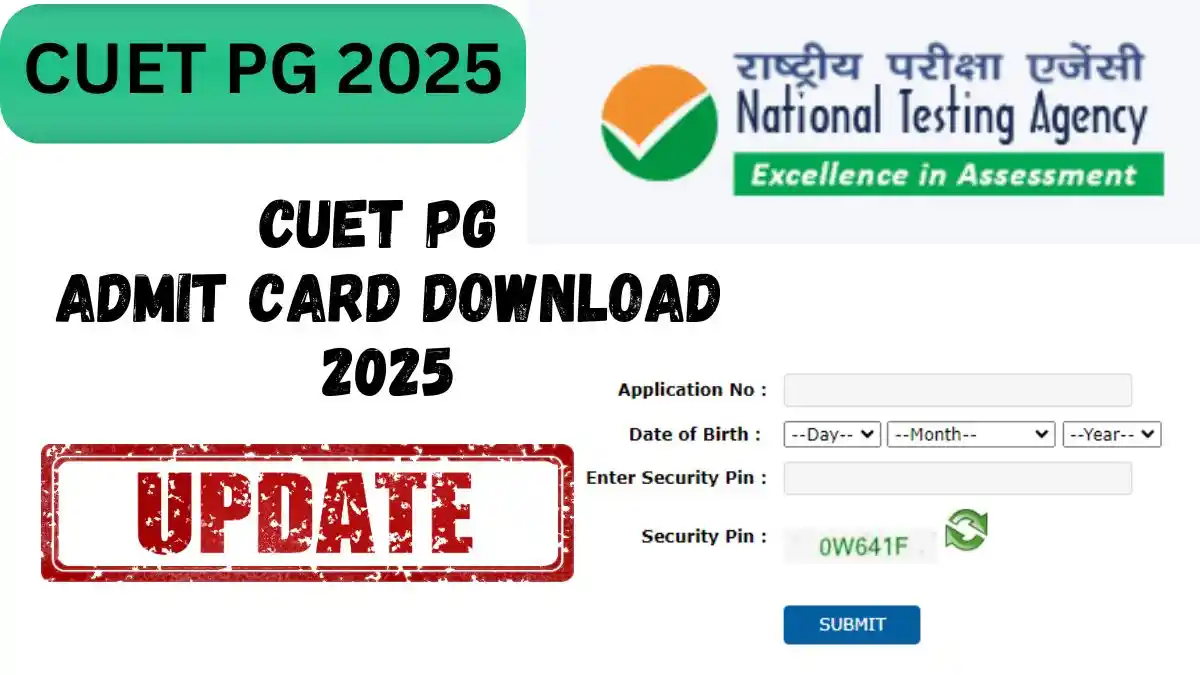 CUET PG Admit Card 2025