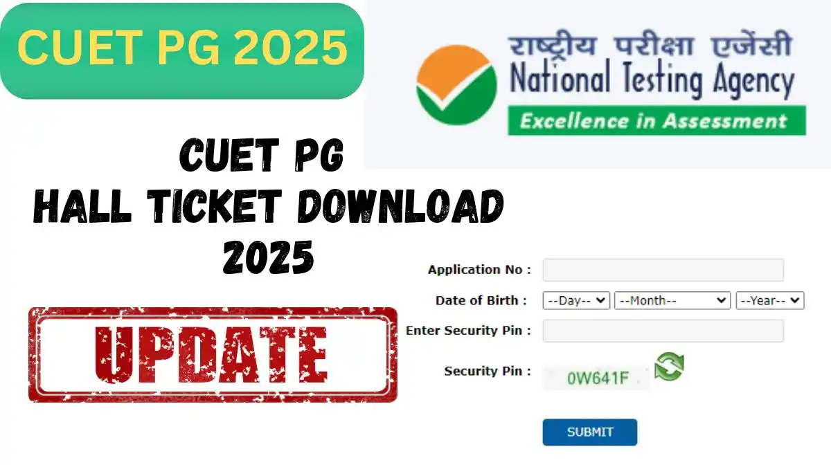 CUET PG Hall Ticket 2025