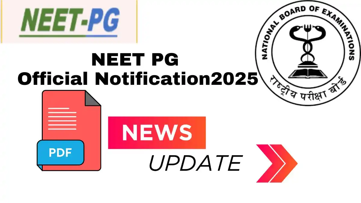 NEET PG Official Notification 2025